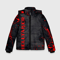 Куртка зимняя для мальчика Helltaker Logo Z, цвет: 3D-черный