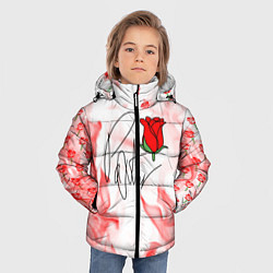Куртка зимняя для мальчика PYTN X ROSE, цвет: 3D-черный — фото 2