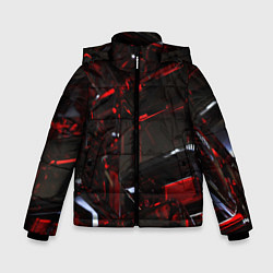 Куртка зимняя для мальчика МЕТАЛЛИЧЕСКИЙ, цвет: 3D-черный
