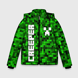 Куртка зимняя для мальчика MINECRAFT CREEPER, цвет: 3D-красный