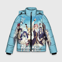 Куртка зимняя для мальчика FAIRY TAIL ХВОСТ ФЕИ, цвет: 3D-светло-серый