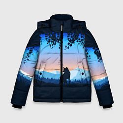 Куртка зимняя для мальчика WOLF D, цвет: 3D-черный