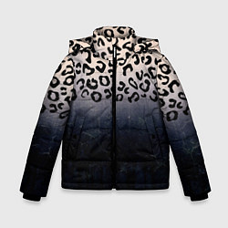 Куртка зимняя для мальчика Животный принт, цвет: 3D-черный