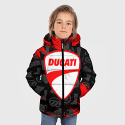 Куртка зимняя для мальчика DUCATI 2, цвет: 3D-красный — фото 2