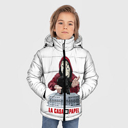 Куртка зимняя для мальчика БУМАЖНЫЙ ДОМ, цвет: 3D-светло-серый — фото 2
