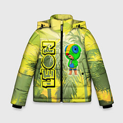 Куртка зимняя для мальчика Brawl STARS в лето, цвет: 3D-черный
