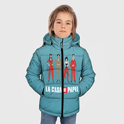 Куртка зимняя для мальчика БУМАЖНЫЙ ДОМ, цвет: 3D-черный — фото 2