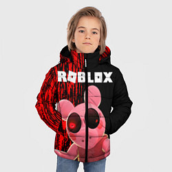 Куртка зимняя для мальчика Roblox Piggy, цвет: 3D-черный — фото 2