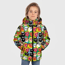 Куртка зимняя для мальчика Папуги, цвет: 3D-красный — фото 2