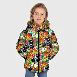 Куртка зимняя для мальчика Папуги, цвет: 3D-черный — фото 2