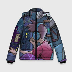 Куртка зимняя для мальчика ЛЕТНИЕ НОЧИ, цвет: 3D-черный