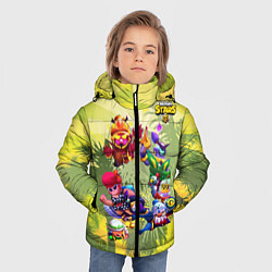 Куртка зимняя для мальчика Brawl STARS, цвет: 3D-черный — фото 2