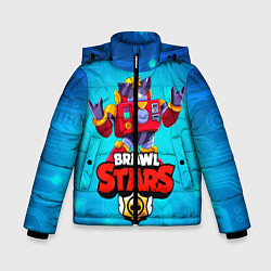 Куртка зимняя для мальчика Вольт - Brawl Stars, цвет: 3D-красный