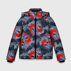 Куртка зимняя для мальчика Japanese carp, цвет: 3D-светло-серый