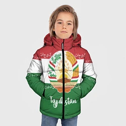 Куртка зимняя для мальчика Таджикистан, цвет: 3D-черный — фото 2