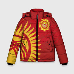 Куртка зимняя для мальчика Киргизия, цвет: 3D-черный