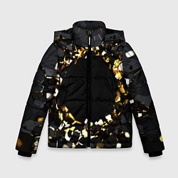 Куртка зимняя для мальчика Брызги стекла, цвет: 3D-красный