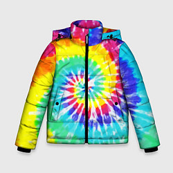 Куртка зимняя для мальчика TIE-DYE СТЕНА, цвет: 3D-светло-серый