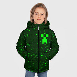 Куртка зимняя для мальчика MINECRAFT МАЙНКРАФТ, цвет: 3D-черный — фото 2