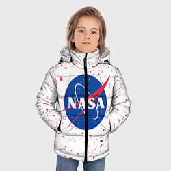Куртка зимняя для мальчика NASA НАСА, цвет: 3D-черный — фото 2