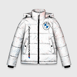 Куртка зимняя для мальчика BMW БМВ, цвет: 3D-черный