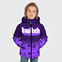 Куртка зимняя для мальчика TWITCH ТВИЧ, цвет: 3D-черный — фото 2