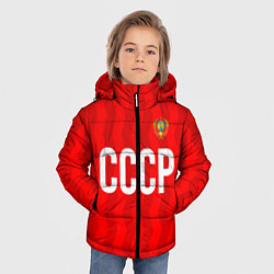 Куртка зимняя для мальчика Форма сборной СССР, цвет: 3D-черный — фото 2