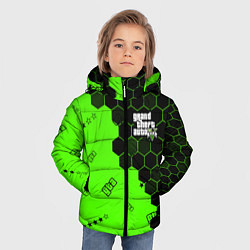 Куртка зимняя для мальчика GTA 5 ГТА 5, цвет: 3D-светло-серый — фото 2