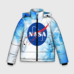 Куртка зимняя для мальчика NASA НАСА, цвет: 3D-черный