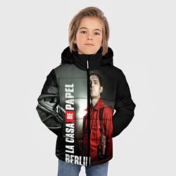 Куртка зимняя для мальчика La casa de papel BERLIN, цвет: 3D-черный — фото 2