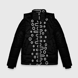 Куртка зимняя для мальчика Волны ТЕСЛА OKO, цвет: 3D-черный