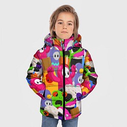 Куртка зимняя для мальчика Fall Guys, цвет: 3D-светло-серый — фото 2