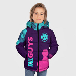 Куртка зимняя для мальчика FALL GUYS ФОЛ ГАЙС, цвет: 3D-черный — фото 2