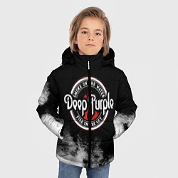 Куртка зимняя для мальчика Deep Purple, цвет: 3D-черный — фото 2