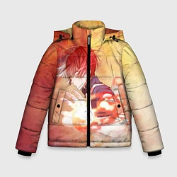 Куртка зимняя для мальчика Тодороки Шото, цвет: 3D-красный