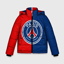 Куртка зимняя для мальчика ФК ПСЖ, цвет: 3D-светло-серый