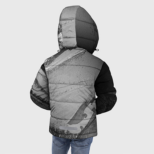 Зимняя куртка для мальчика AUDI АУДИ / 3D-Светло-серый – фото 4