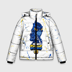 Куртка зимняя для мальчика BRAWL STARS CROW ВОРОН, цвет: 3D-светло-серый