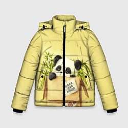 Куртка зимняя для мальчика Заказывали Панду? ?, цвет: 3D-черный