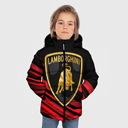 Куртка зимняя для мальчика Lamborghini, цвет: 3D-светло-серый — фото 2