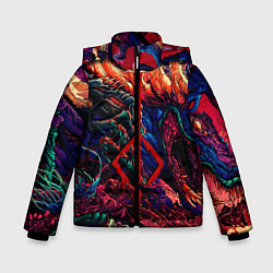 Куртка зимняя для мальчика DARK SOULS III, цвет: 3D-черный