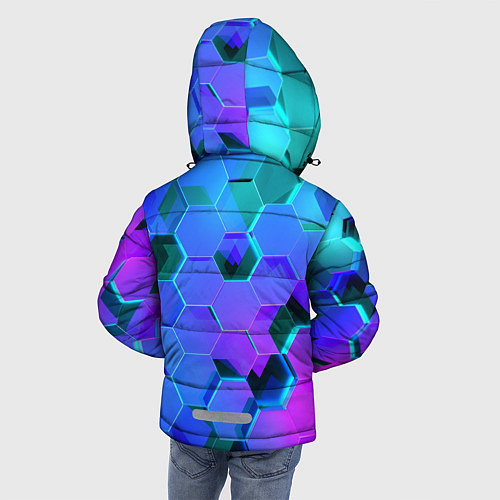 Зимняя куртка для мальчика Geometry / 3D-Светло-серый – фото 4