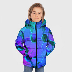 Куртка зимняя для мальчика Geometry, цвет: 3D-светло-серый — фото 2