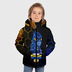 Куртка зимняя для мальчика BRAWL STARS CROW ВОРОН, цвет: 3D-черный — фото 2
