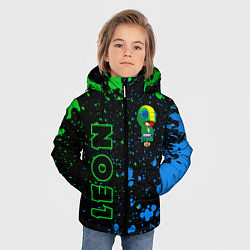 Куртка зимняя для мальчика BRAWL STARS LEON ЛЕОН, цвет: 3D-светло-серый — фото 2