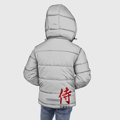 Зимняя куртка для мальчика Samurai / 3D-Светло-серый – фото 4