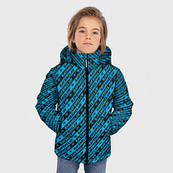 Куртка зимняя для мальчика Рэйвенкло паттерн, цвет: 3D-светло-серый — фото 2