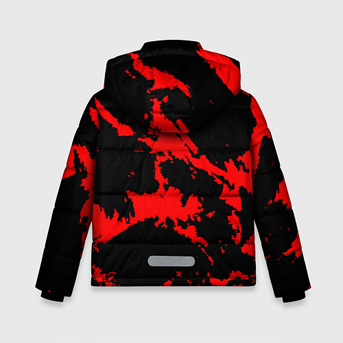 Зимняя куртка для мальчика Красный на черном / 3D-Красный – фото 2