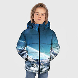 Куртка зимняя для мальчика Космос S, цвет: 3D-светло-серый — фото 2