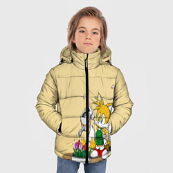 Куртка зимняя для мальчика Sonic, цвет: 3D-светло-серый — фото 2